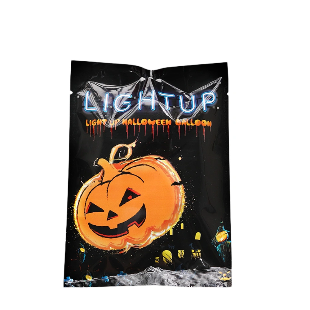 Light-up Halloween Balloons, LED Glow in the Dark Pumpkin Decor