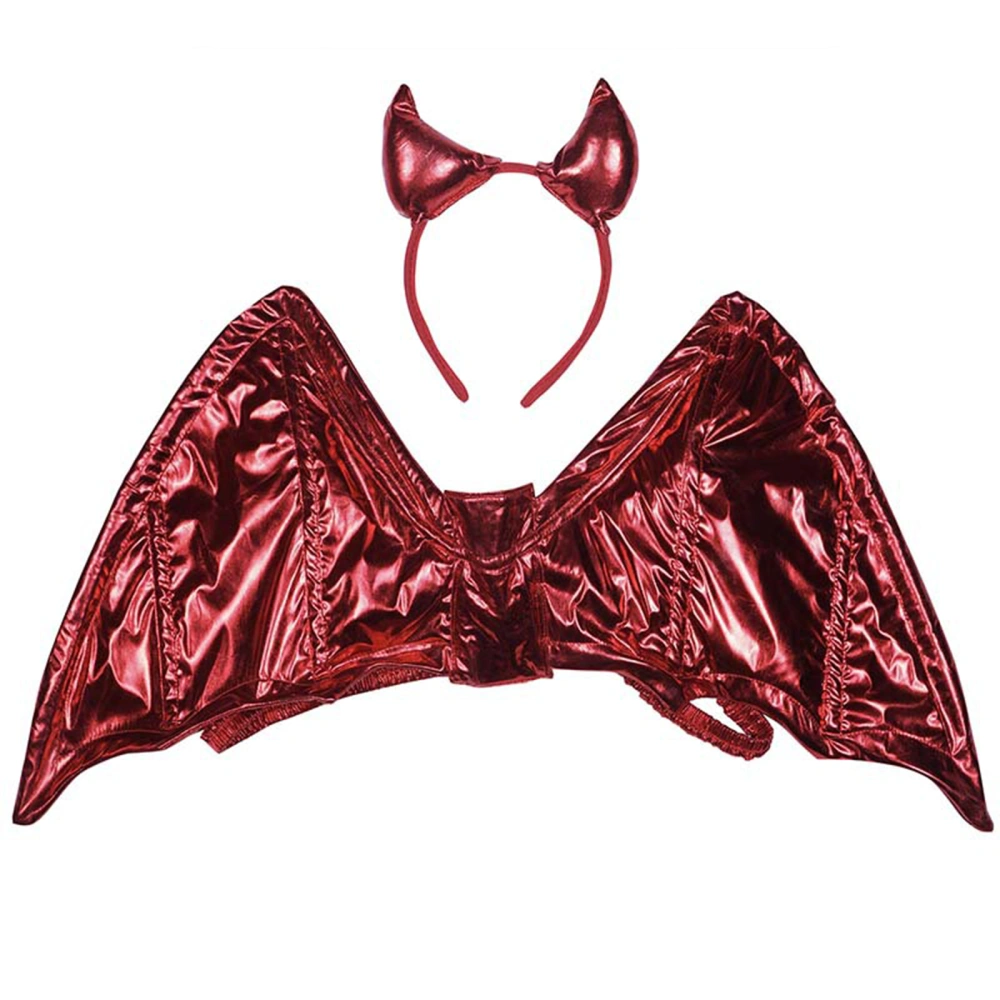 Women Men Cos-Play Wear Demon Wings Festival Party Hair Hoop