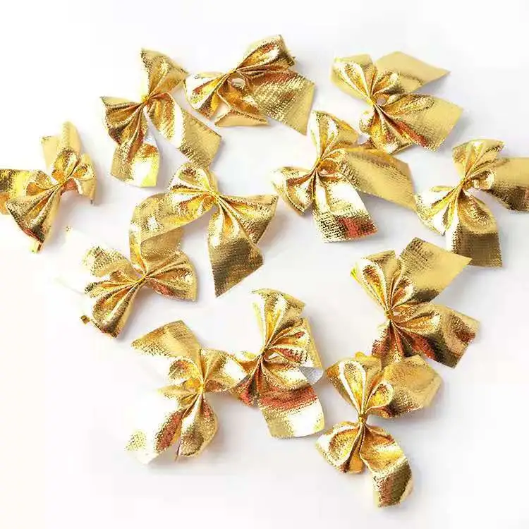 Christmas Bow Decoration 12 Pieces Set, Ornament Pendant Prop