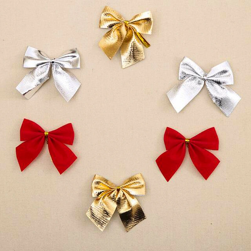Christmas Bow Decoration 12 Pieces Set, Ornament Pendant Prop