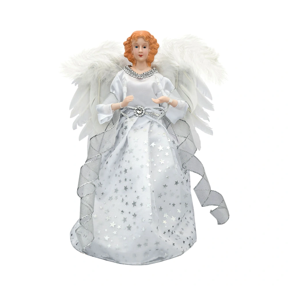 Christmas Tree Top Ornament Cartoon Lighting Angel Wings Gift 