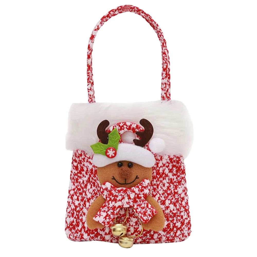 Christmas Gift Bags, Cute 3D Santa Snowman Elk Bear Apple Bags