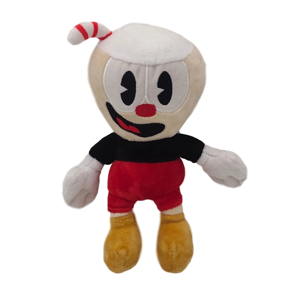 Unisex Soft Plush Toy Doll Cartoon Mugman Stuffed Doll Figure