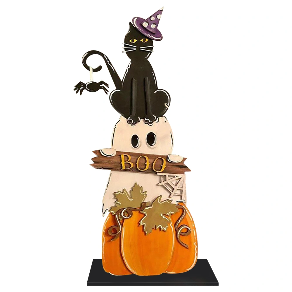 Halloween Ornament, Letter Cartoon Patterns Print Artware Figurine