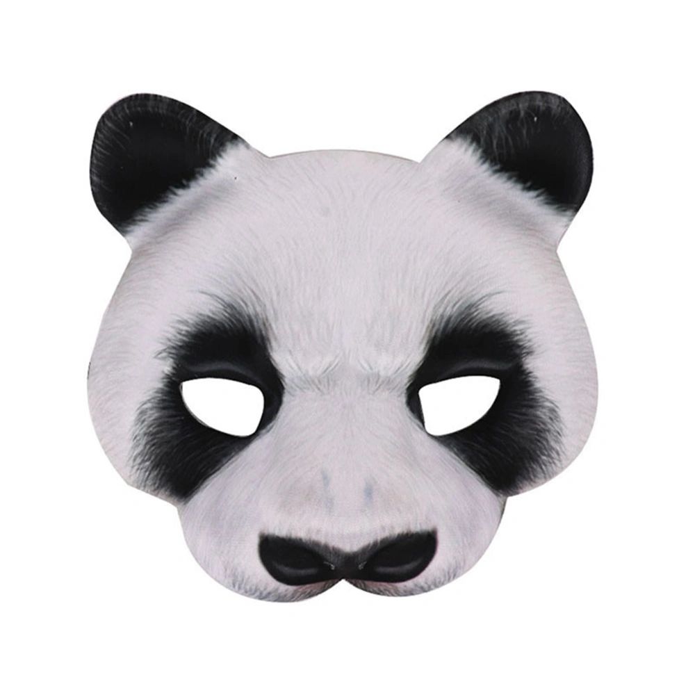 Cosplay Head Cover, EVA Hollow Out Panda Facewear with Elastic Strap