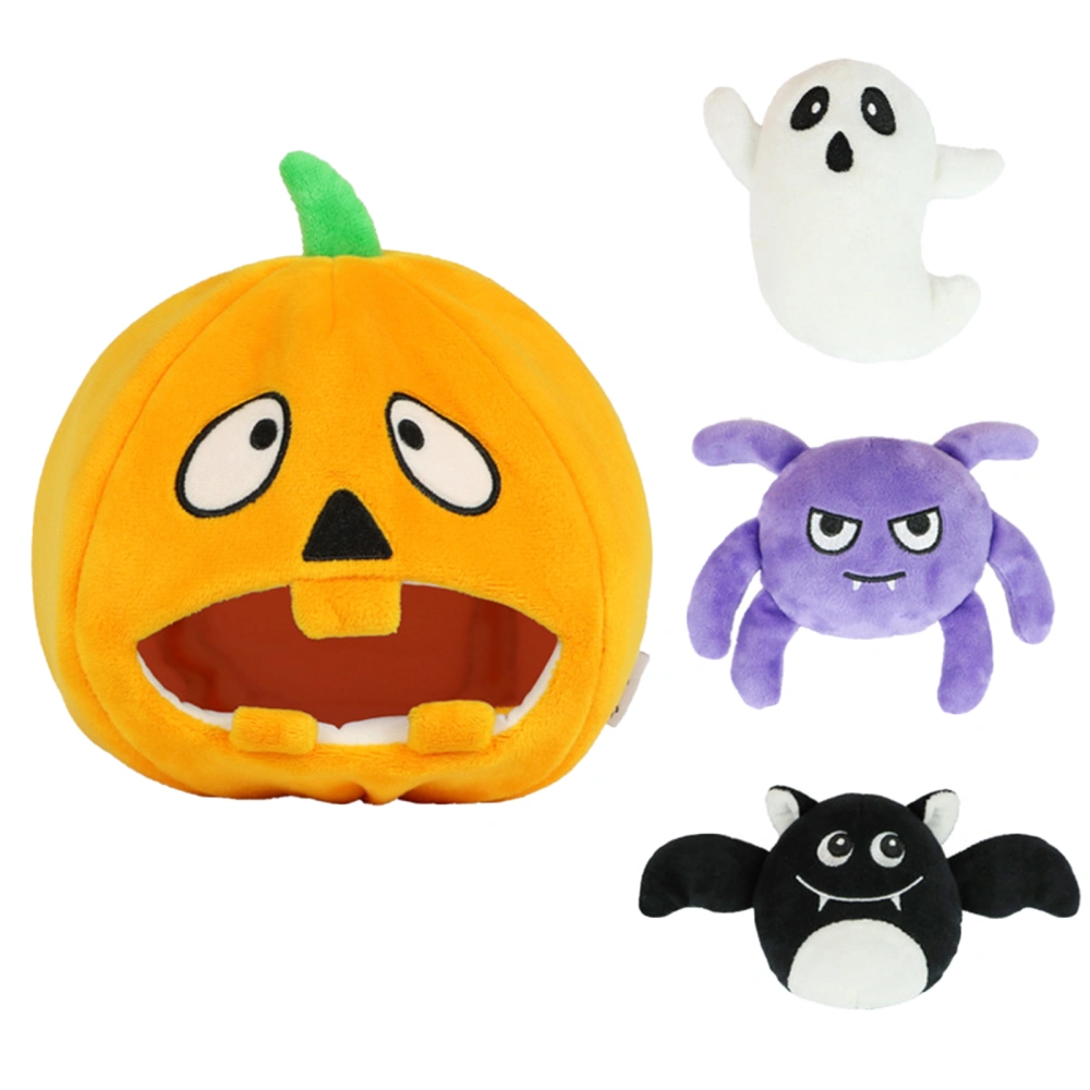 Pet Halloween Squeaky Toy, Pumpkin/Ghost/Spider/Bat Plush Plush Toy