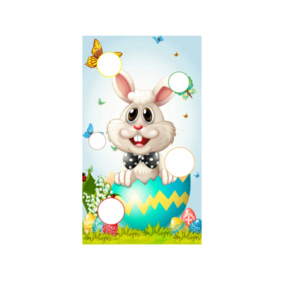 Easter Bunny Toss Games Banner for Children and Adults Party Supplies