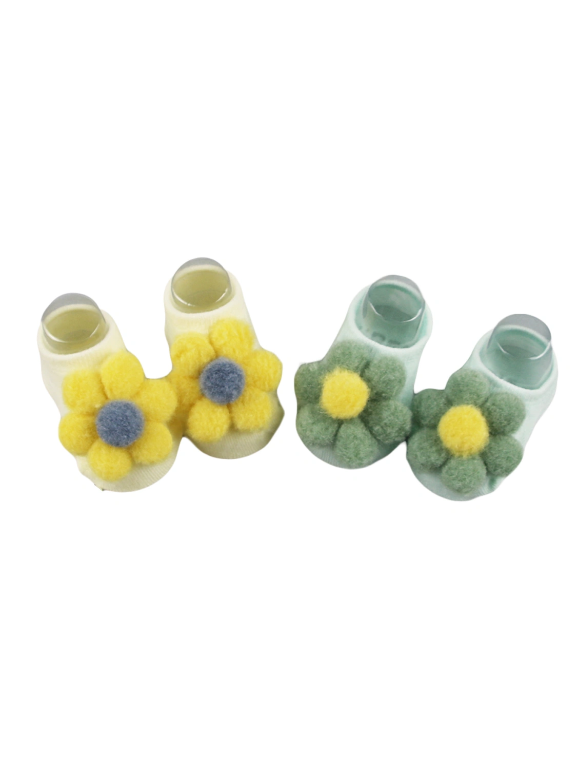 Baby Anti-slip Short Floor Socks, Ankle Sock with 3D Plush Flower