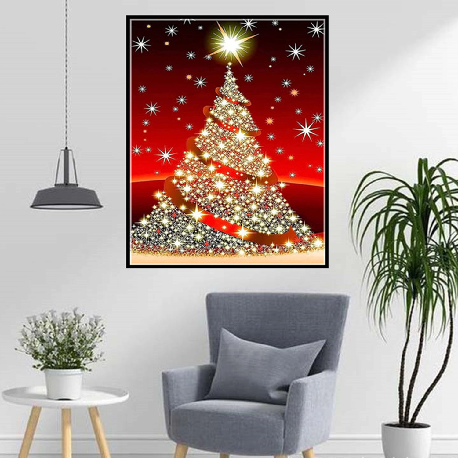 Christmas Tree Diamond Painting Kit, Full Drill 5D Picture Home Decor
