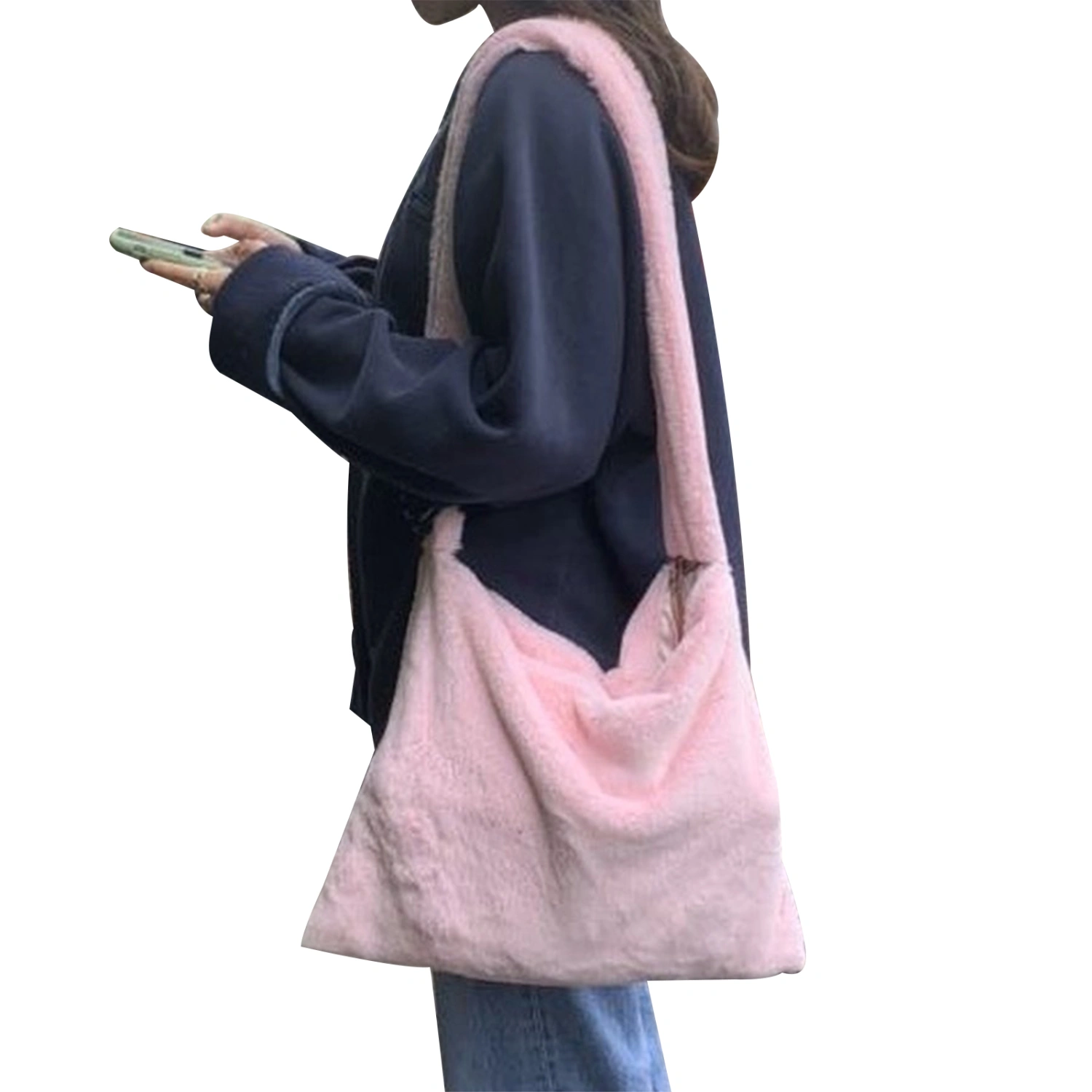 Female Crossbody Bag, Solid Color/ Leopard Print Single-Shoulder Bag