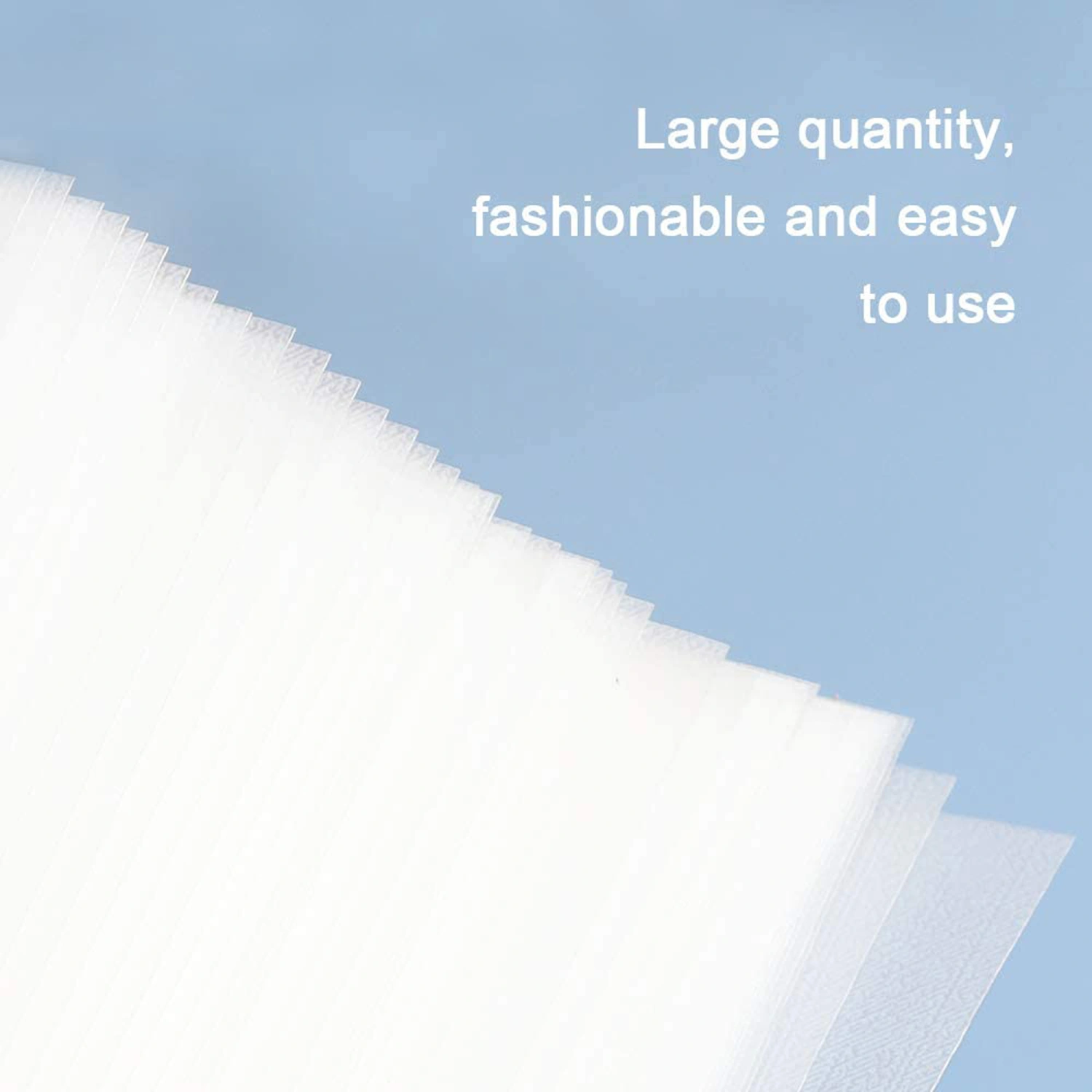 50 Sheets Clear Notes, Square Shape Transparent Sticky Note Pad