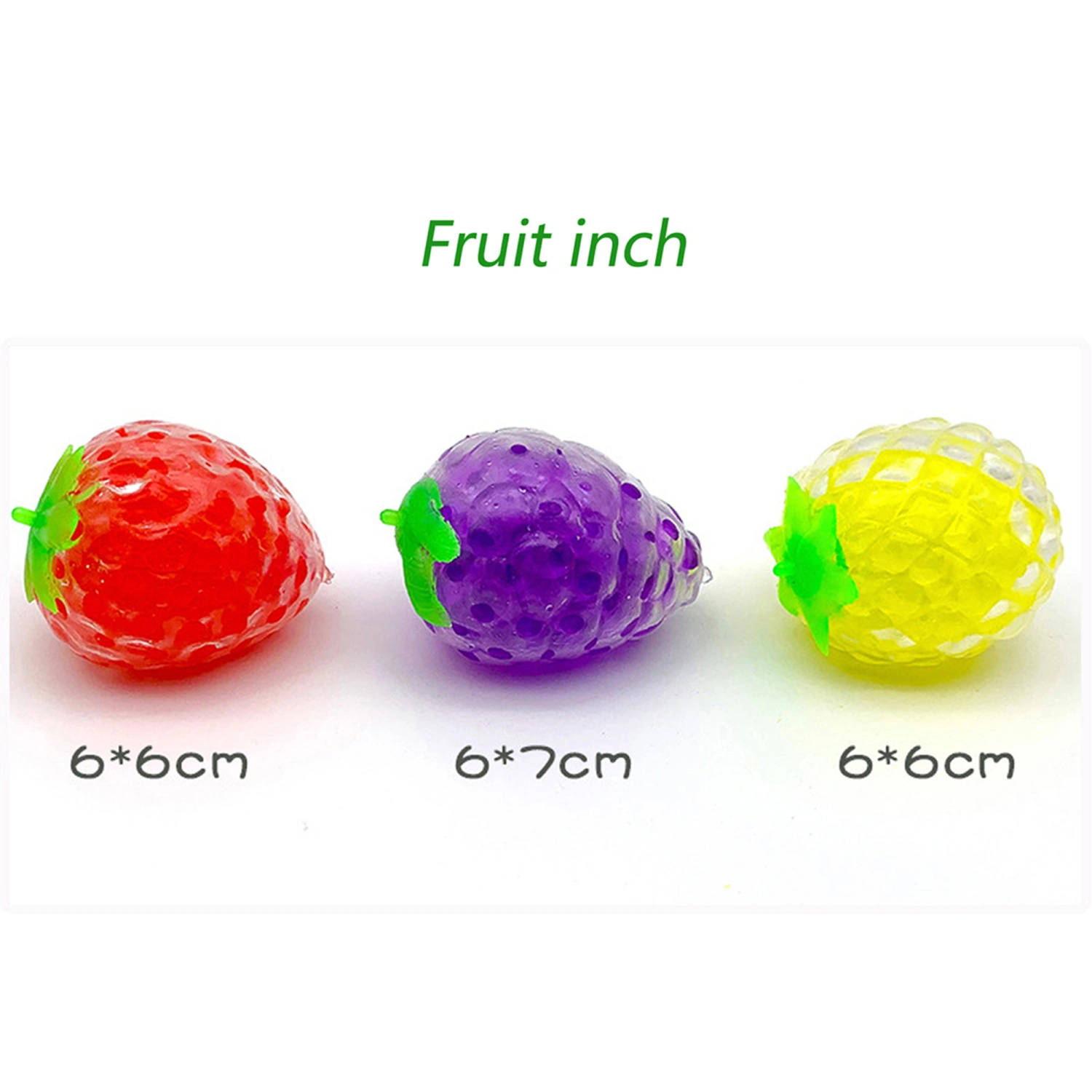 Squeeze Fruits Ball, Pressing Multicolor Strawberry Decompression Toy