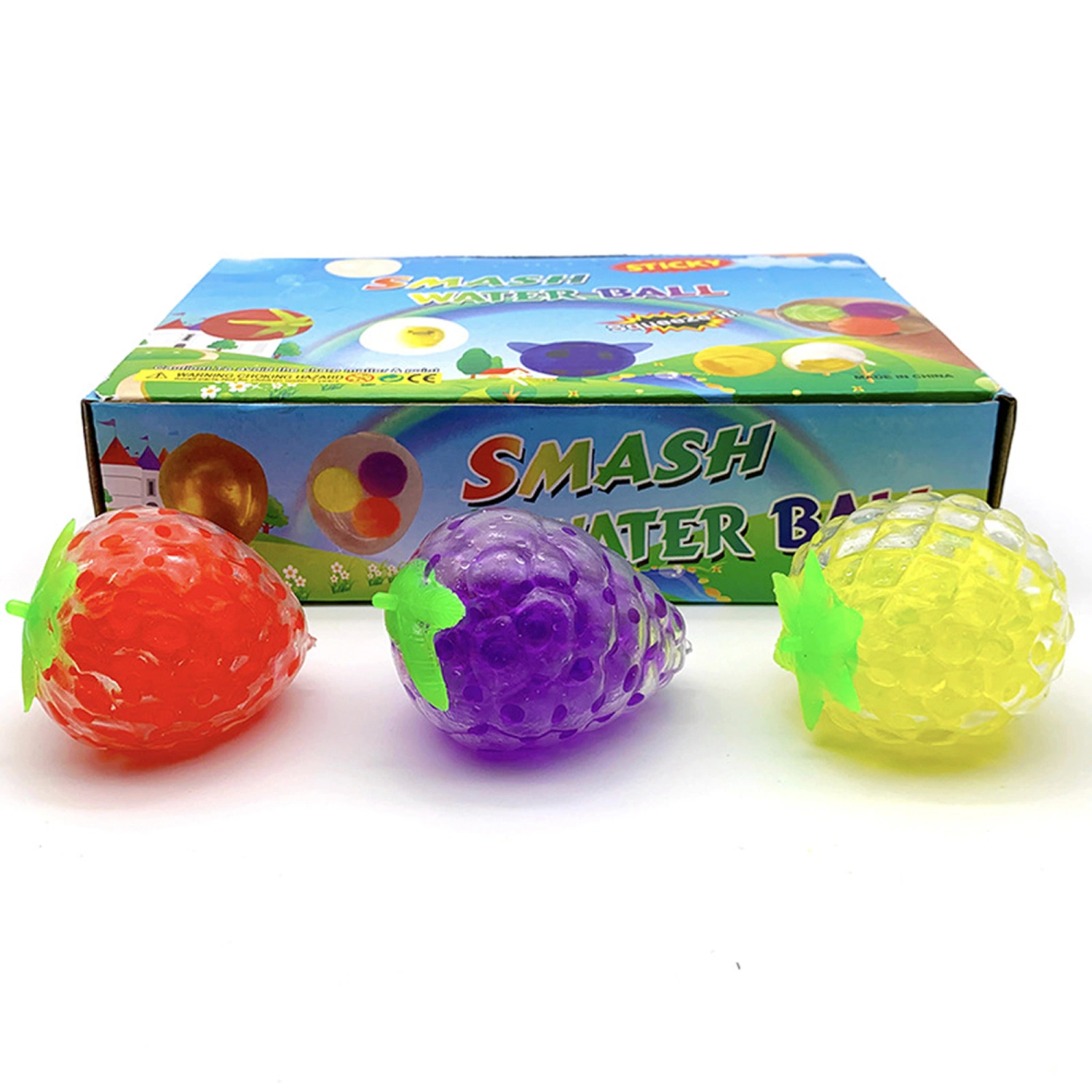 Squeeze Fruits Ball, Pressing Multicolor Strawberry Decompression Toy