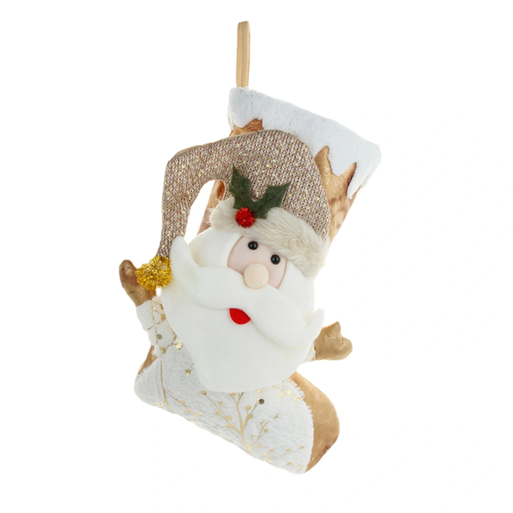 Christmas Stockings, Santa Claus/Snowman Patchwork Candy Bag Gift