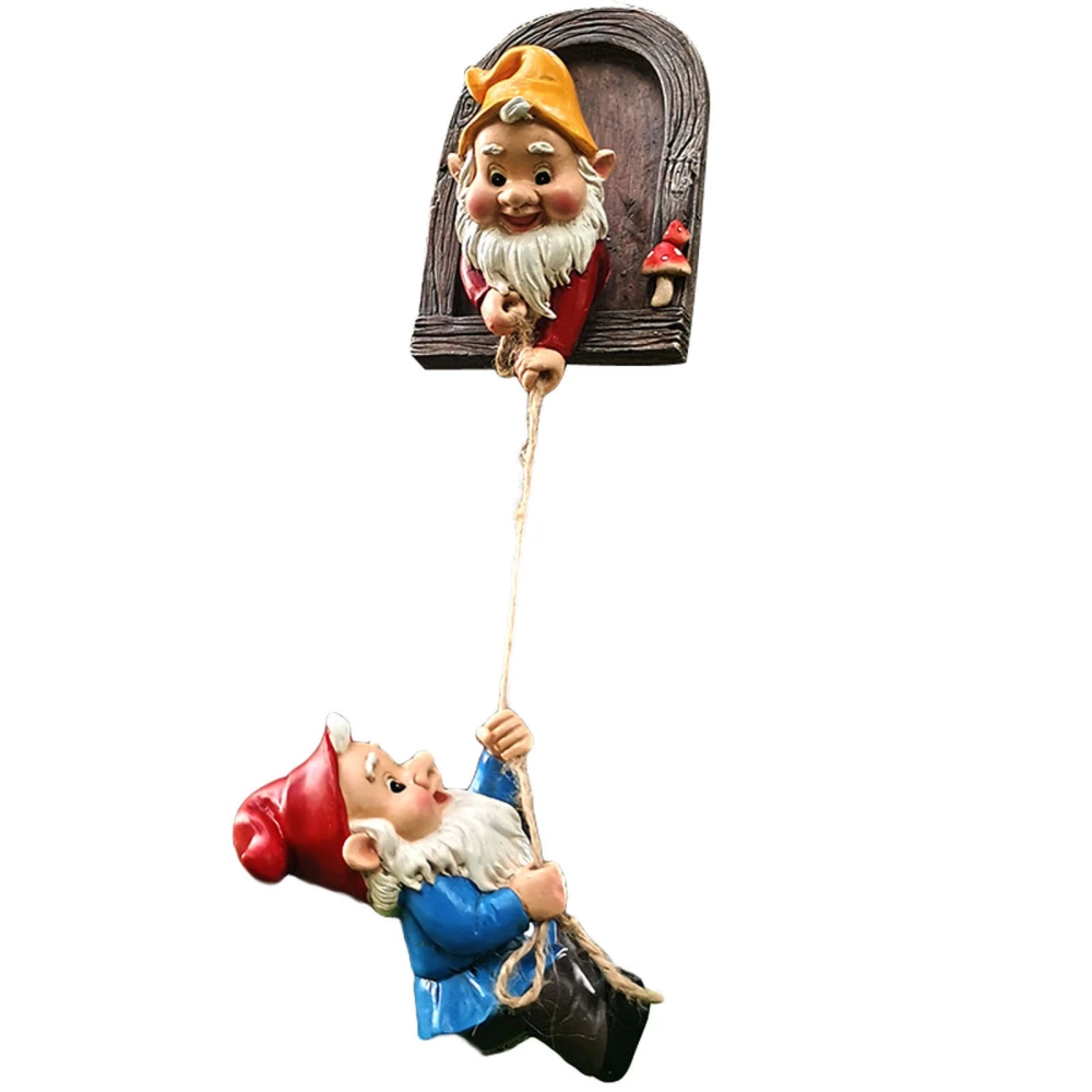 Climbing Gnomes, Garden Gnomes Tree Cave Residents Art Lively Statues