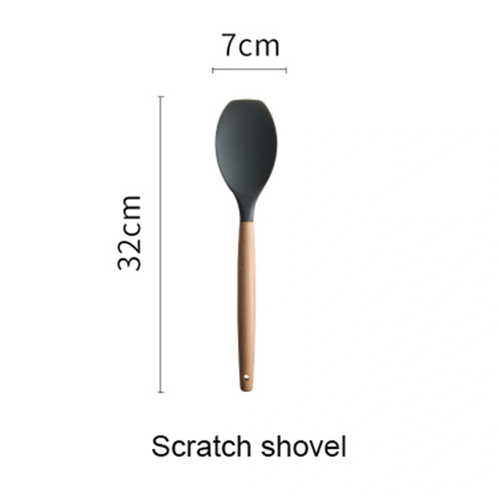 Cooking Kitchen Utensil, Wooden Handles Cooking Tools for Nonstick Cookware