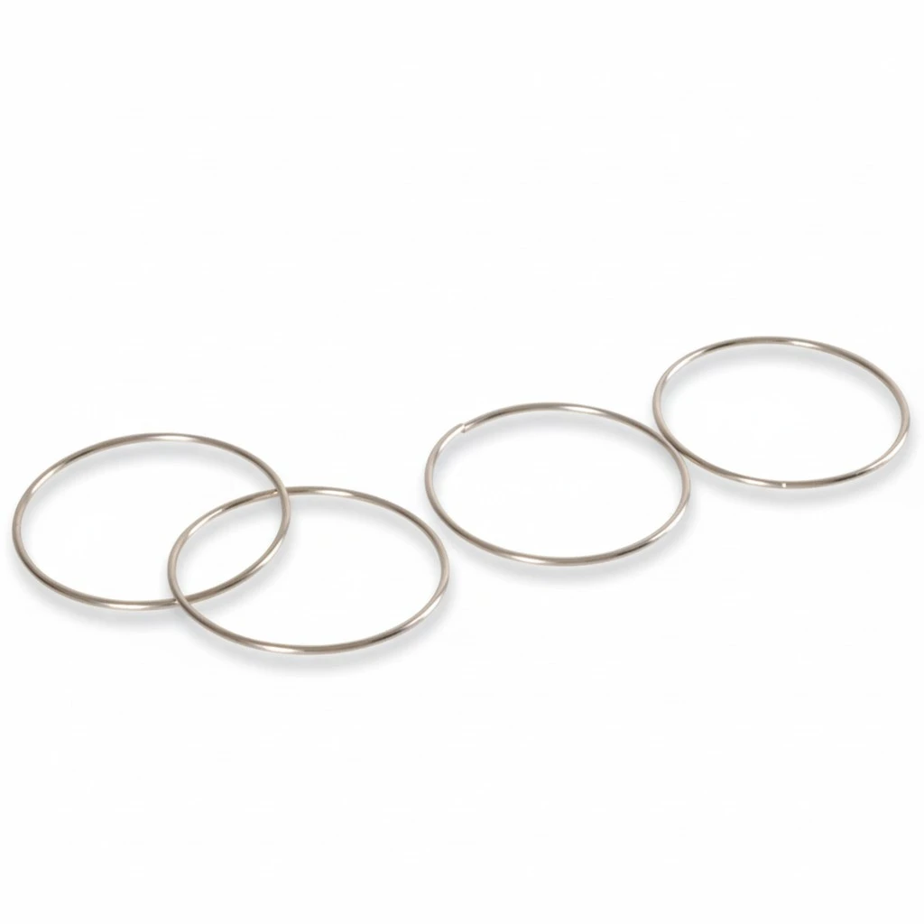 Magic Trick Metal Rings, Kids Conjuring 4 Linking Rings Game Set