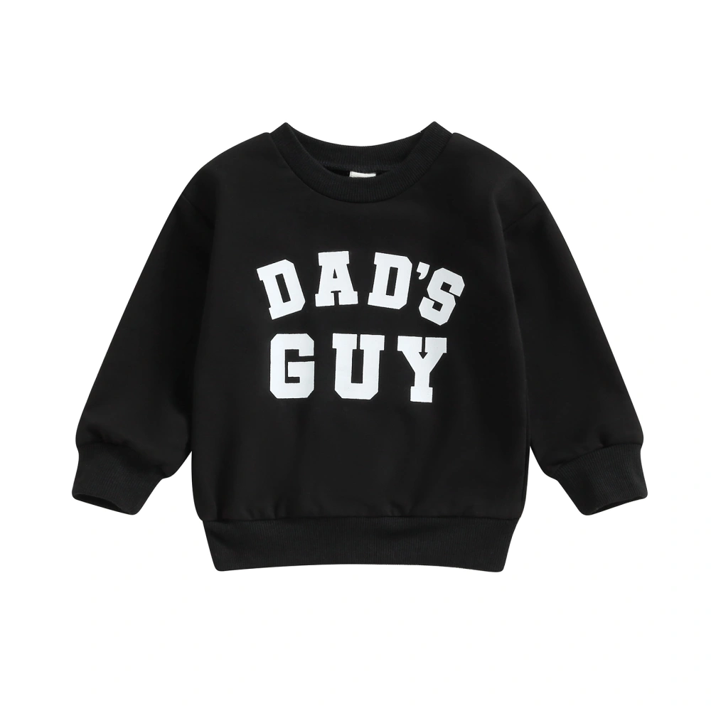 Baby Boy Sweatshirt Letter Print Long Sleeve Pullovers Autumn Tops