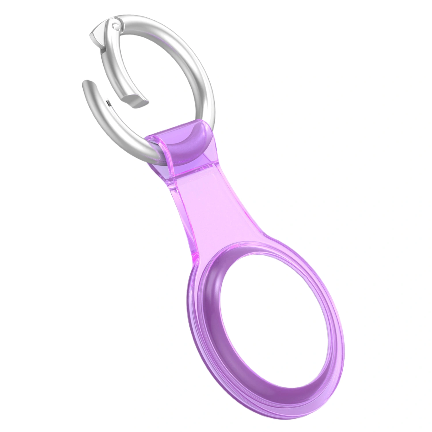 Dustproof Protector for AirTag, PU Smart Tracker Holder with Key Chain