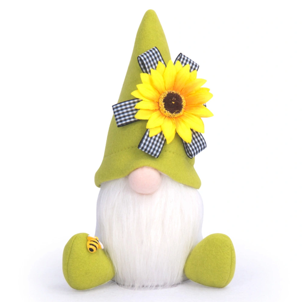 Bumble Bee Day Gnome Sunflower Faceless Doll Plush Elf Dwarf Doll