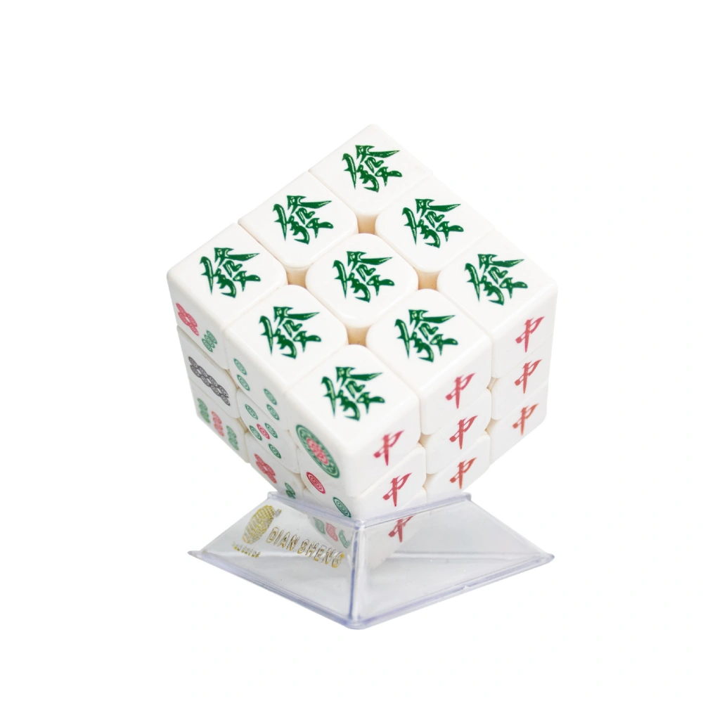 Creative 3x3 Mahjong Magic Cube Character Matching Speed Cube Puzzle