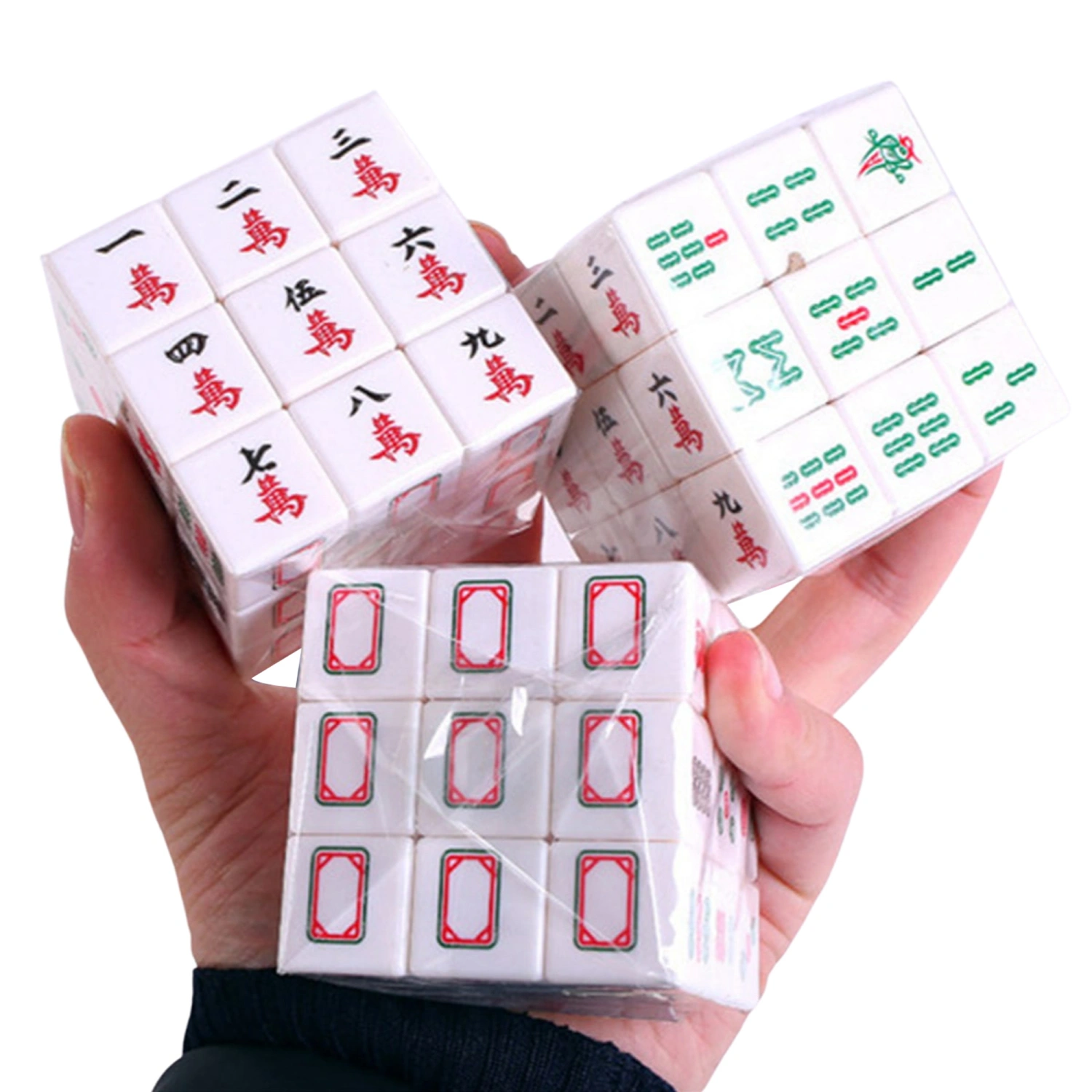Creative 3x3 Mahjong Magic Cube Character Matching Speed Cube Puzzle