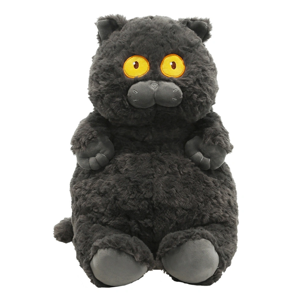 Creative Velvet Toy Cartoon Black Cat Shaped Cute Ornament Gift 