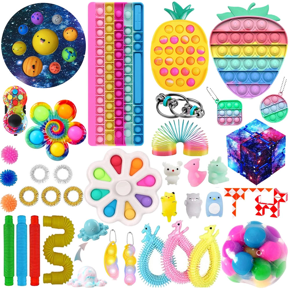 Sensory Fidget Toys Set 39Pcs Anti-Anxiety Toys Bundle Stress Reliever