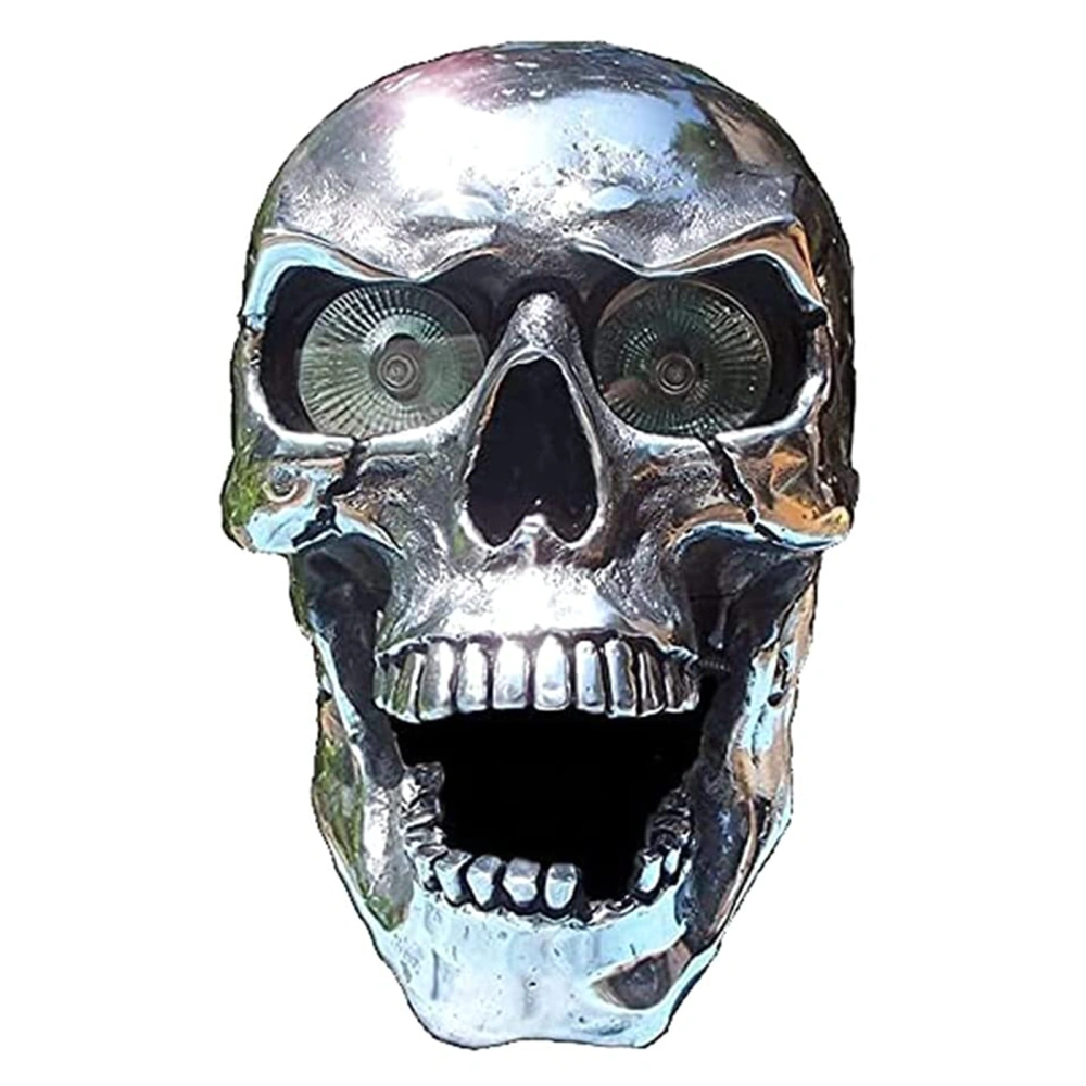 Motorcycle Skull Headlight, Halloween Decorative LED Head Lights