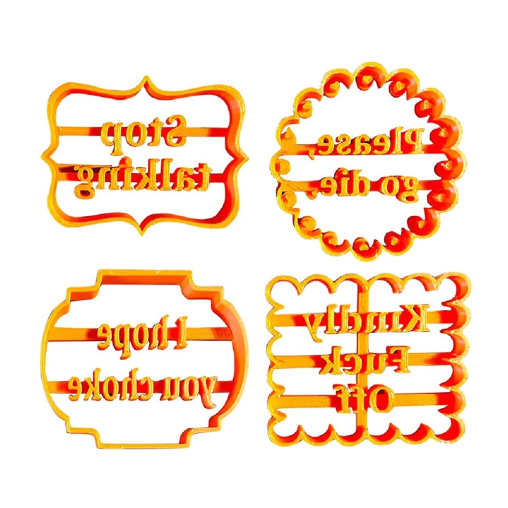 Biscuit Mould, Solid Color Letter Patterns Food Mould DIY Baking Tools