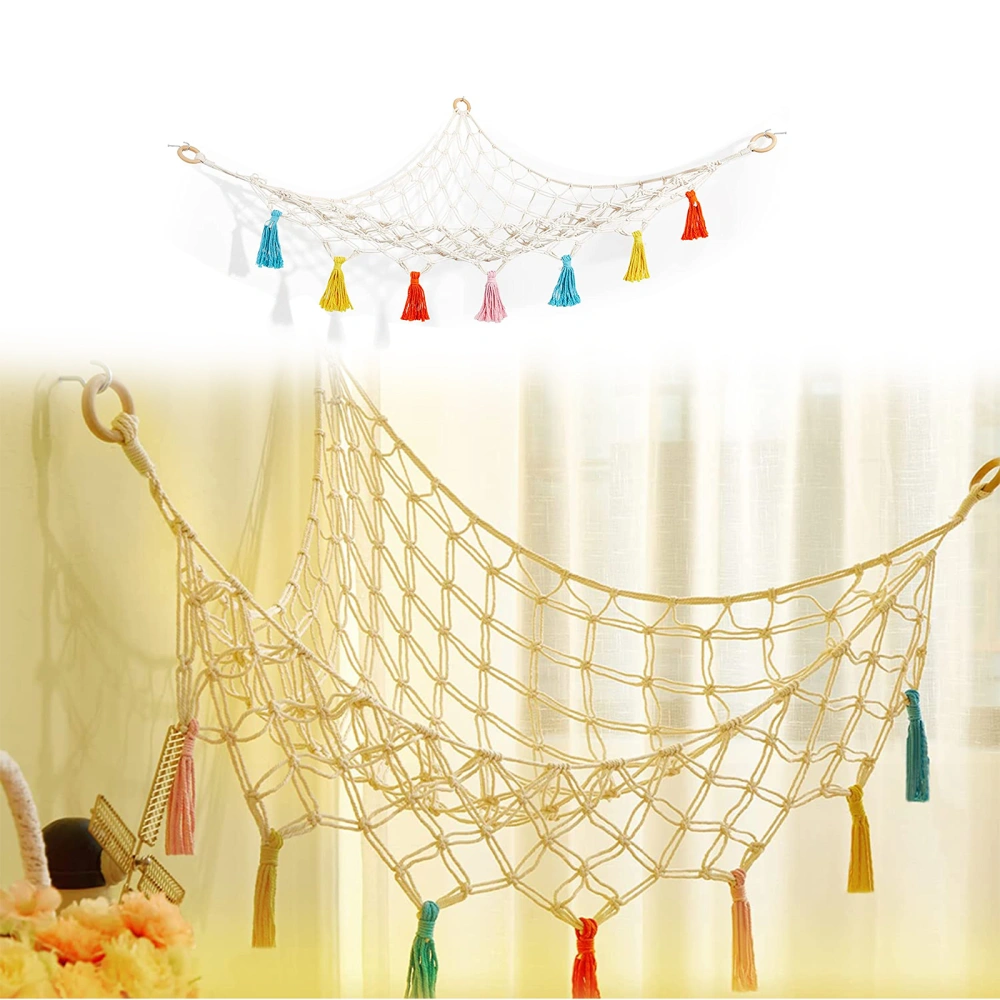 Stuffed Animal Toy Hammock Handmade Hanging Toy Organizer Net Decor