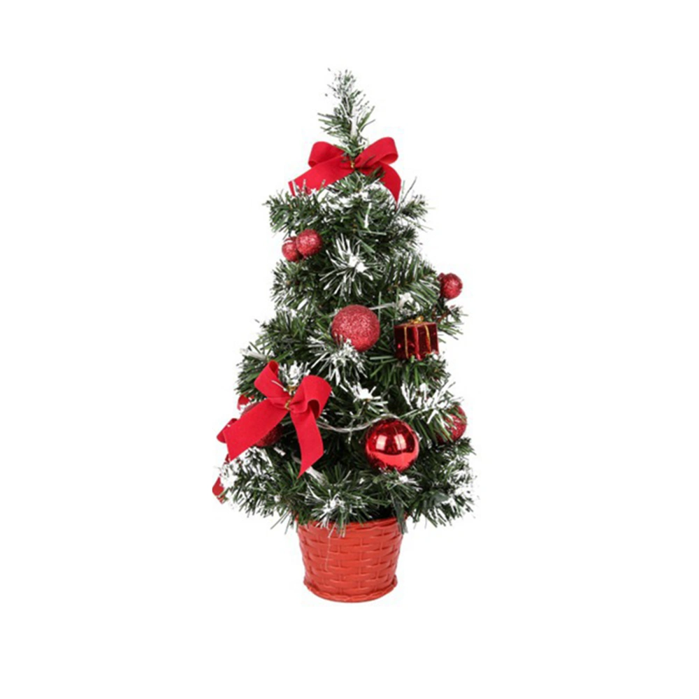 Tabletop Christmas Tree, Mini Flocked Christmas Nightlight Decoration