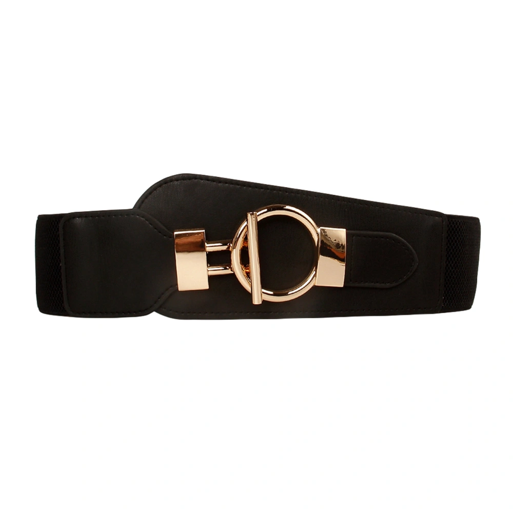 Women Belt, Elastic PU Leather Buckled Cinch Waistband for Daily Party