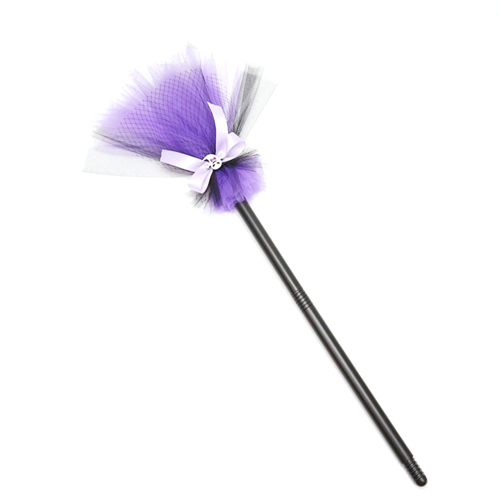 Halloween Witch Broom for Kids, Plastic Cosplay Broomstick Props