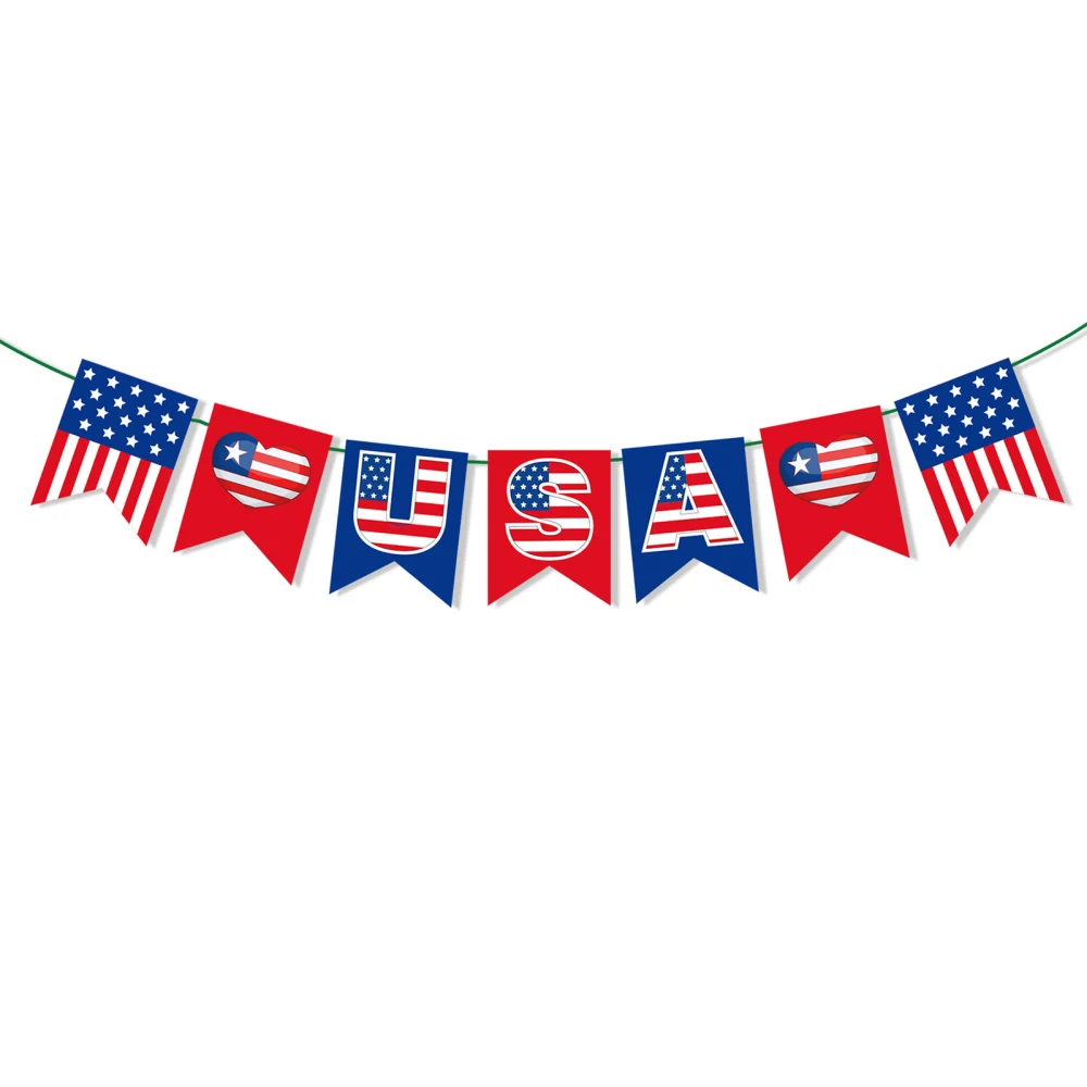 Independence Day National Day Banner Flag Pennant Banner Decorations