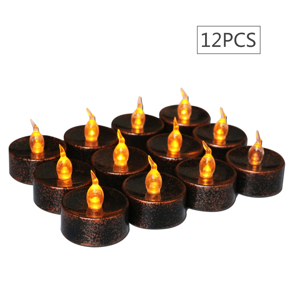 12Pcs Halloween Candle Light with Flickering Flameless Decoration