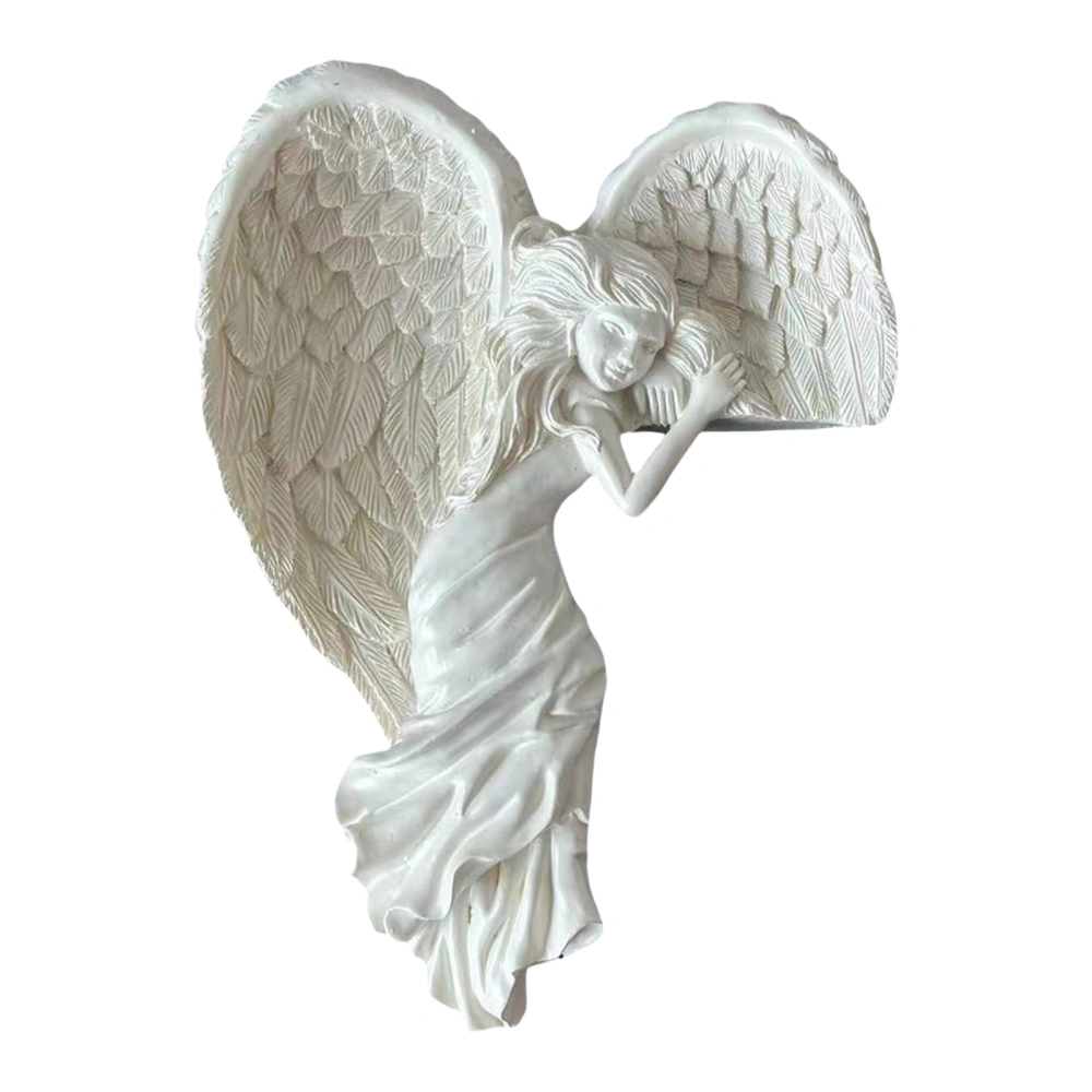 Angel Door Frame Decor Statue Angel Wings Sculpture for Living Room