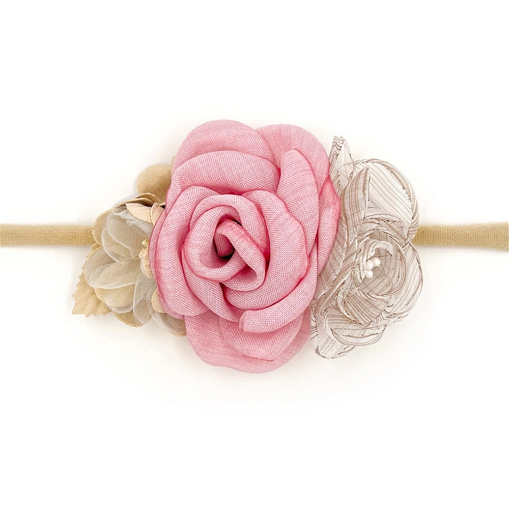 Baby Artificial Flower Headbands Elastic Newborn Girls Hairbands 