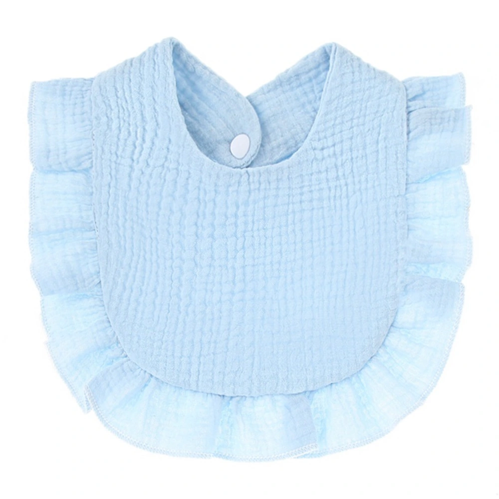 Baby Bibs, Soft Ruffled Button Closure Washable Clothes Accessory