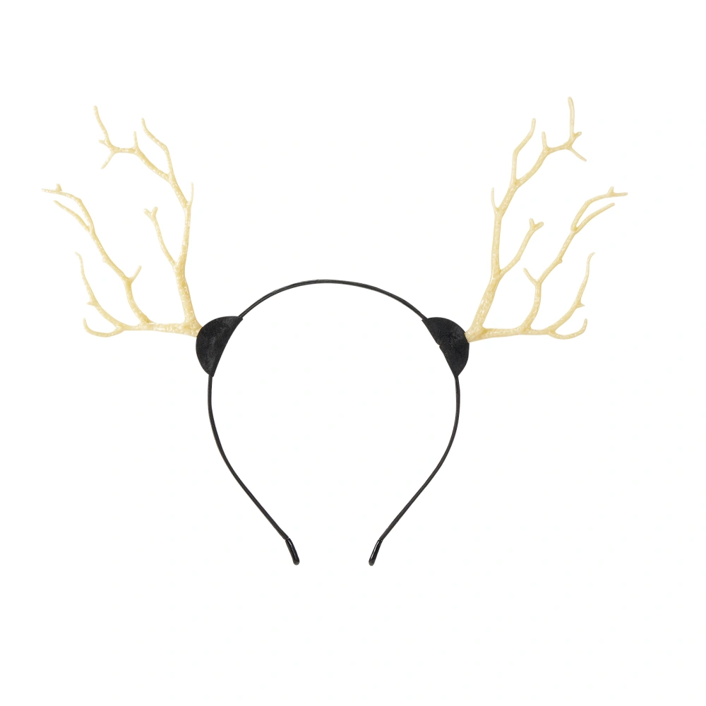 Butterfly Fairy Elk Glowing Headpiece Deer Antler Christmas Hair Band