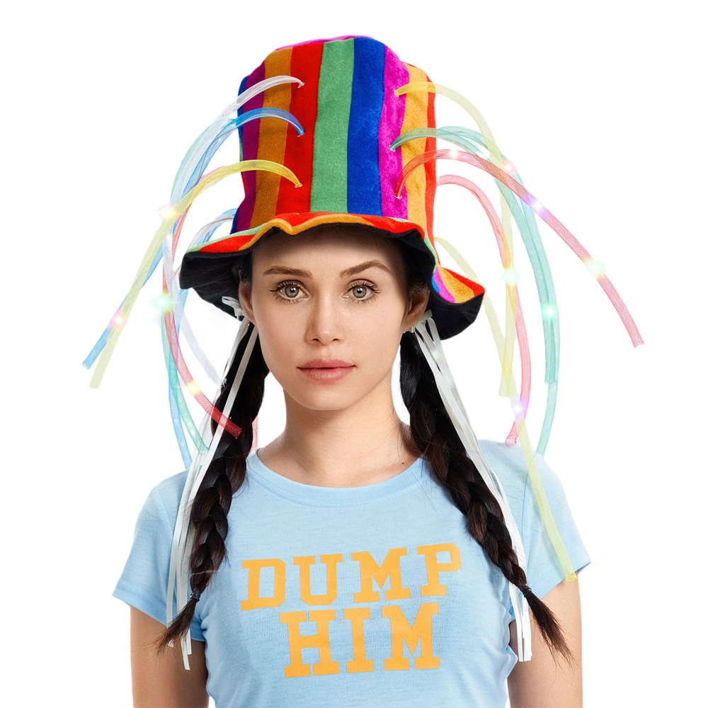 Festival Kid Toy Hat Carnival Clown LED Tall Hats Cartoon Gift