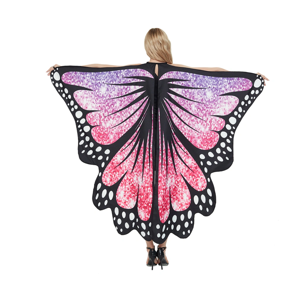 Women Butterfly Cape with Gradient Color, Dance Party Fairy