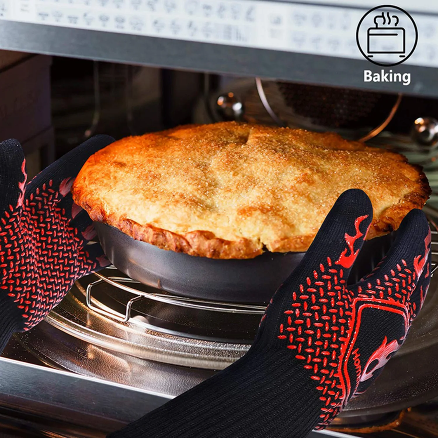 High-Temperature Resistant Gloves Fire-Retardant Anti-Scald Gloves