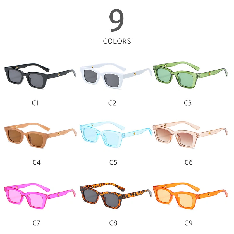 Women Rectangular Sunglasses, UV400 Protection Chunky Sunglasses