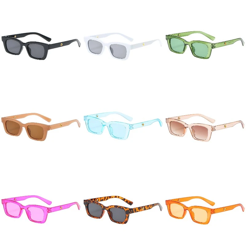 Women Rectangular Sunglasses, UV400 Protection Chunky Sunglasses