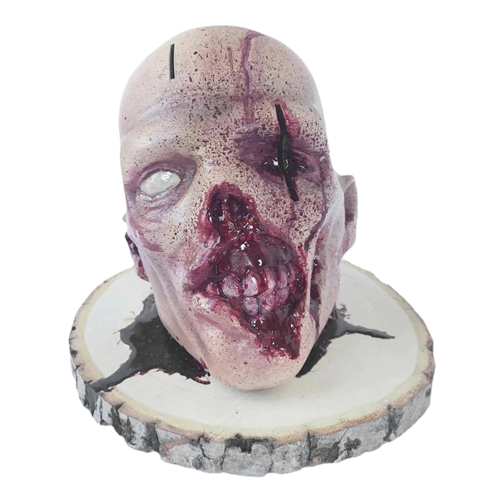 Halloween Decorations, Terrifying Bloody Skull Head Knife Holder 