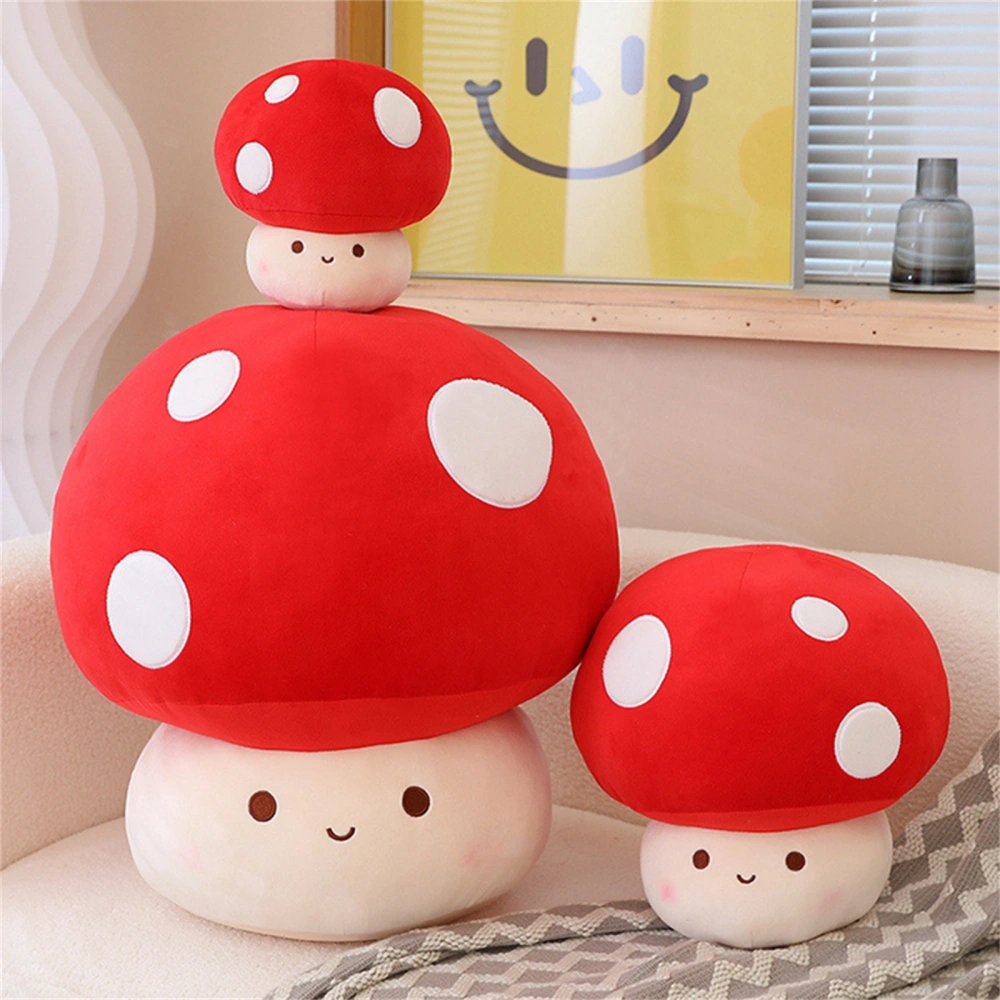 Cute Mushroom Shaped Plush Toy Reversible Soft Cartoon Stuffed Doll