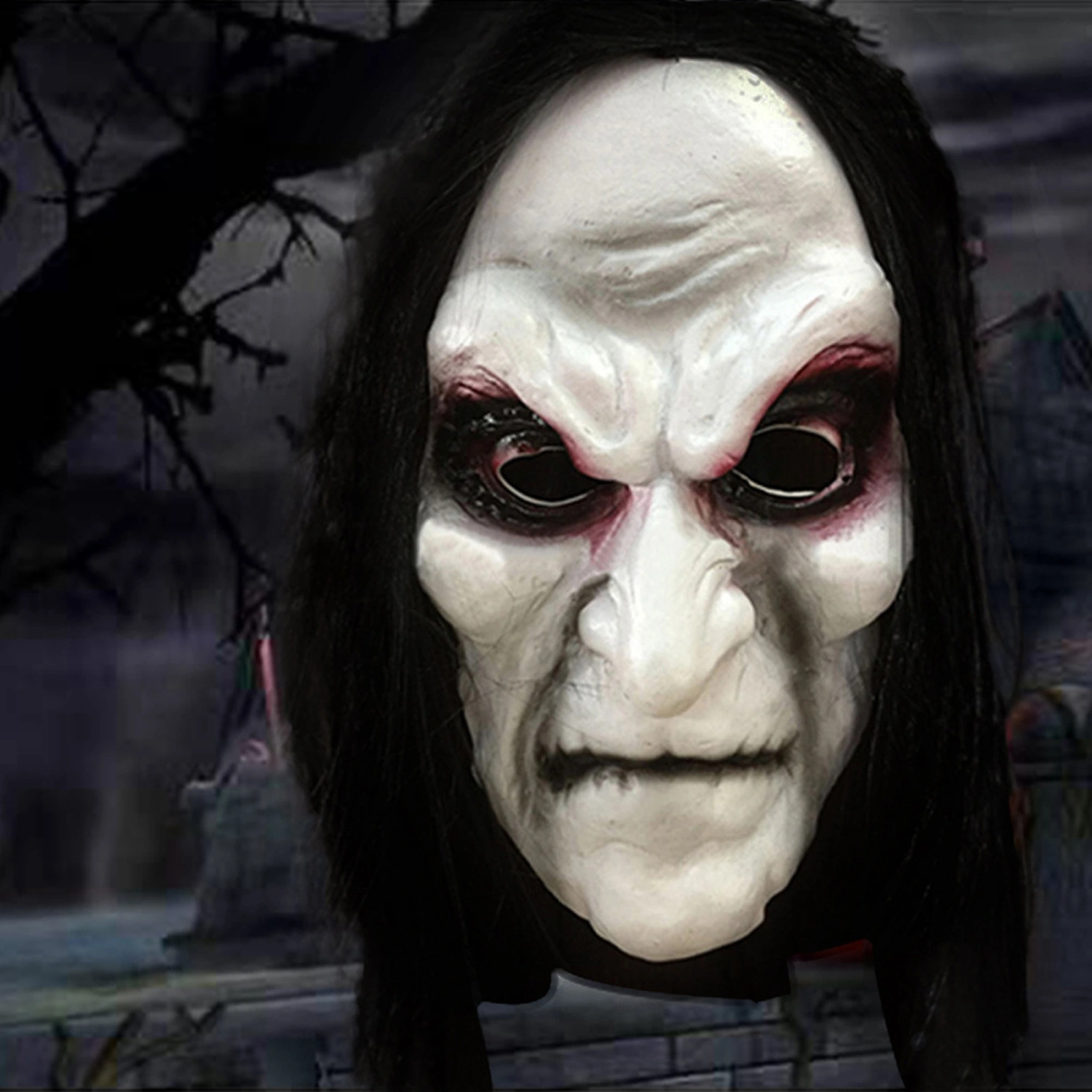 Halloween Mask Rubber, Scary Zombie Headgear Party Decoration