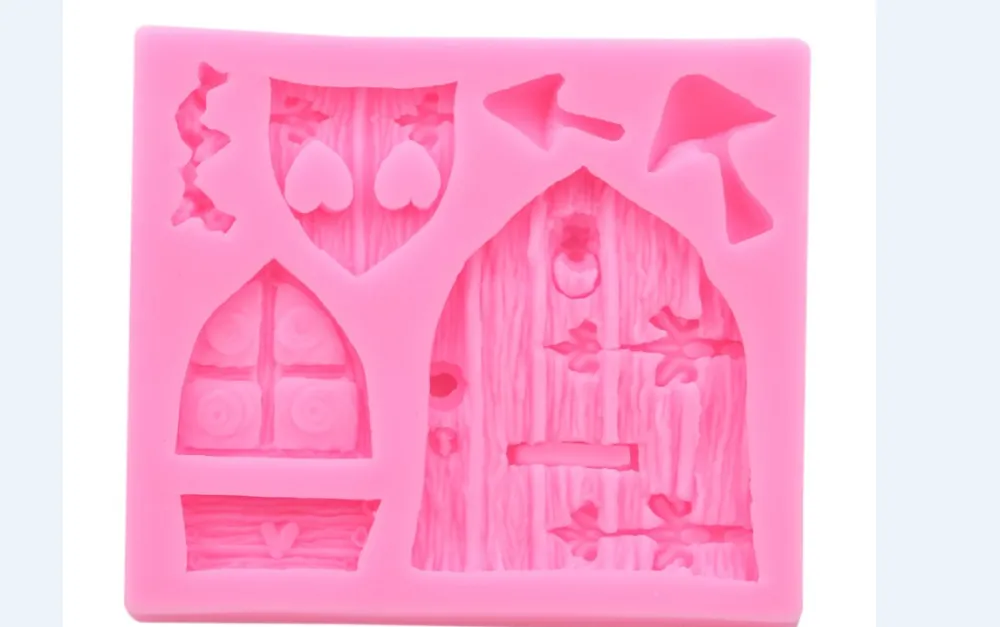 3D Fairy House Door Silicone Mold for Fondant Chocolate Cake Sugarcraft