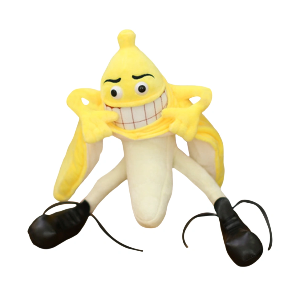 Cartoon Fruit Shape Plush Toy, Soft Stuffed Funny Banana Man Doll 